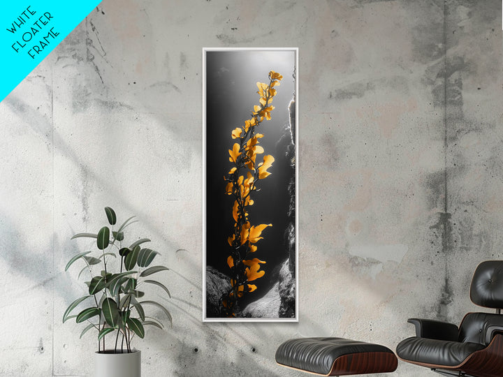 Ocean Kelp Art, Golden Seaweed, Deep Sea Beauty, Underwater Light, Canvas Print, Bathroom Wall Art, Nautical Decor, Moody Coastal Style