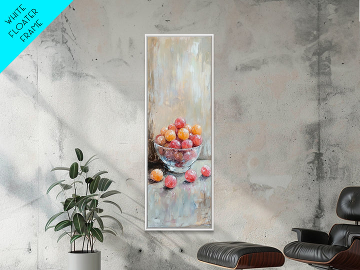 Bowl Of Red And Orange Fruit Still Life Wall Art, Rustic Kitchen Decor, Farmhouse Wall Decor, Food Art Print, Dining Room Print