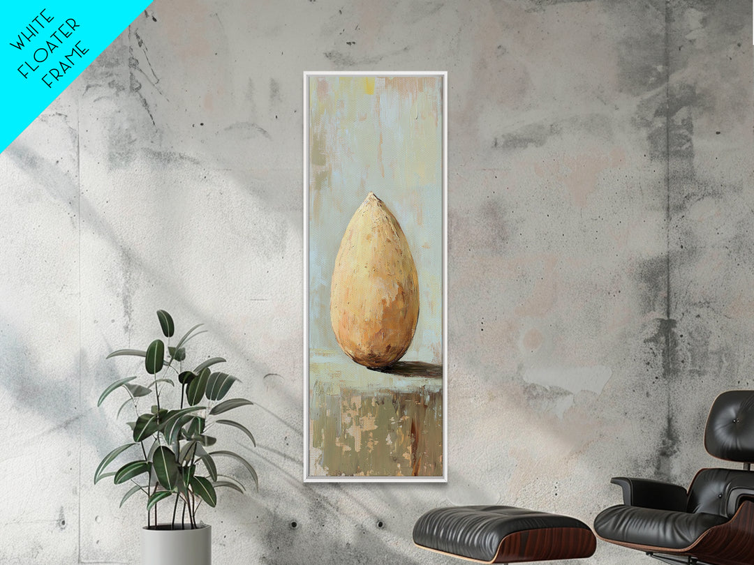 Textured Golden Pear Still Life Wall Art, Neutral Rustic Canvas Print For Kitchen Decor, Farmhouse Home Decor, Gift For Her