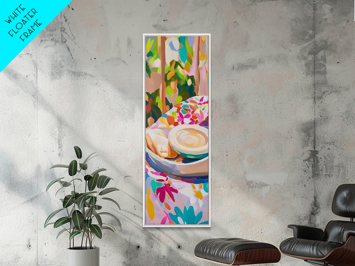 Croissant And Latte Cafe Breakfast Wall Art, French Bakery Print, Coffee Shop Decor, Kitchen Wall Art, Cozy Home Decor, Gift For Her