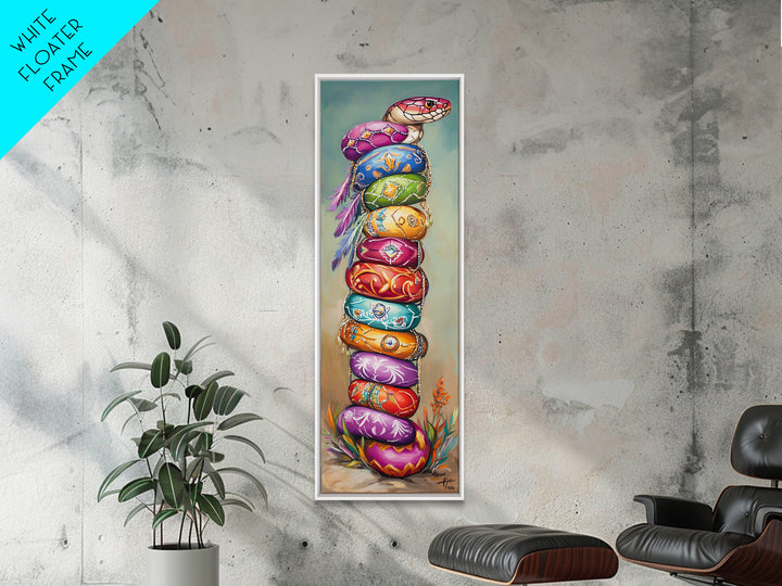 Stacked Jewel Tone Cowgirl Hats Framed Canvas Print, Western Wall Art, Southwestern Decor, Boho Home Decor, Gift For Her