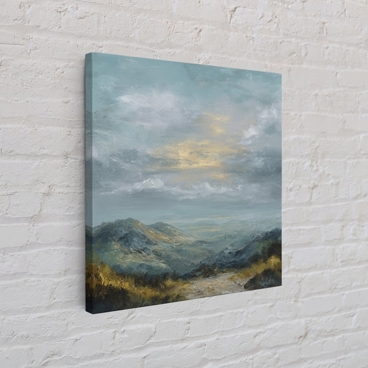 Soft Romantic Landscape Canvas Print, Above Bed Art, Living Room Wall Art, Bedroom Decor, Fine Art, Serenity, Luxury Decor, ABA-1x1-17