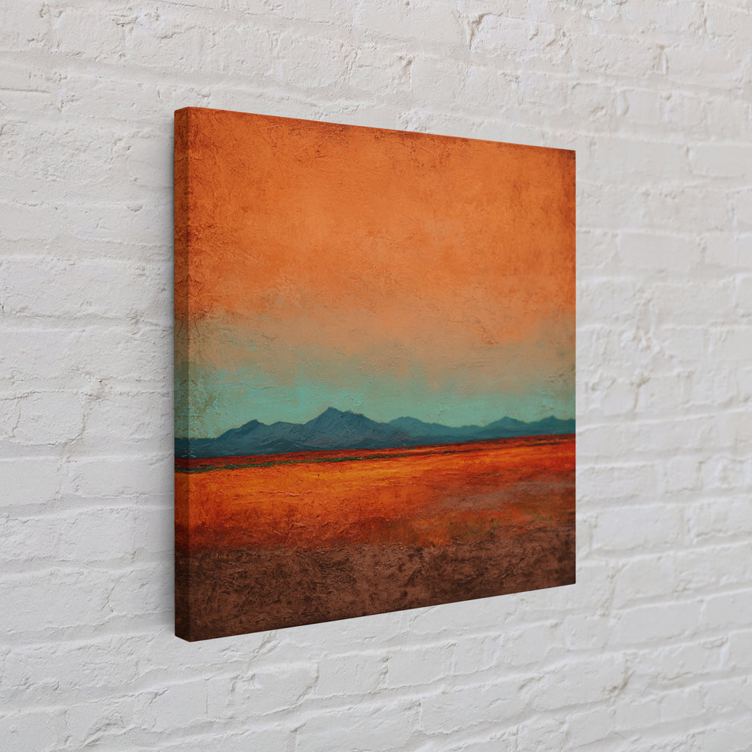 Dreamy Desert Sunset Canvas Print, Above Bed Art, Whimsical Decor, Bedroom Decor, Fine Art, Serenity, Bedroom Wall Decor, ABA-1x1-31