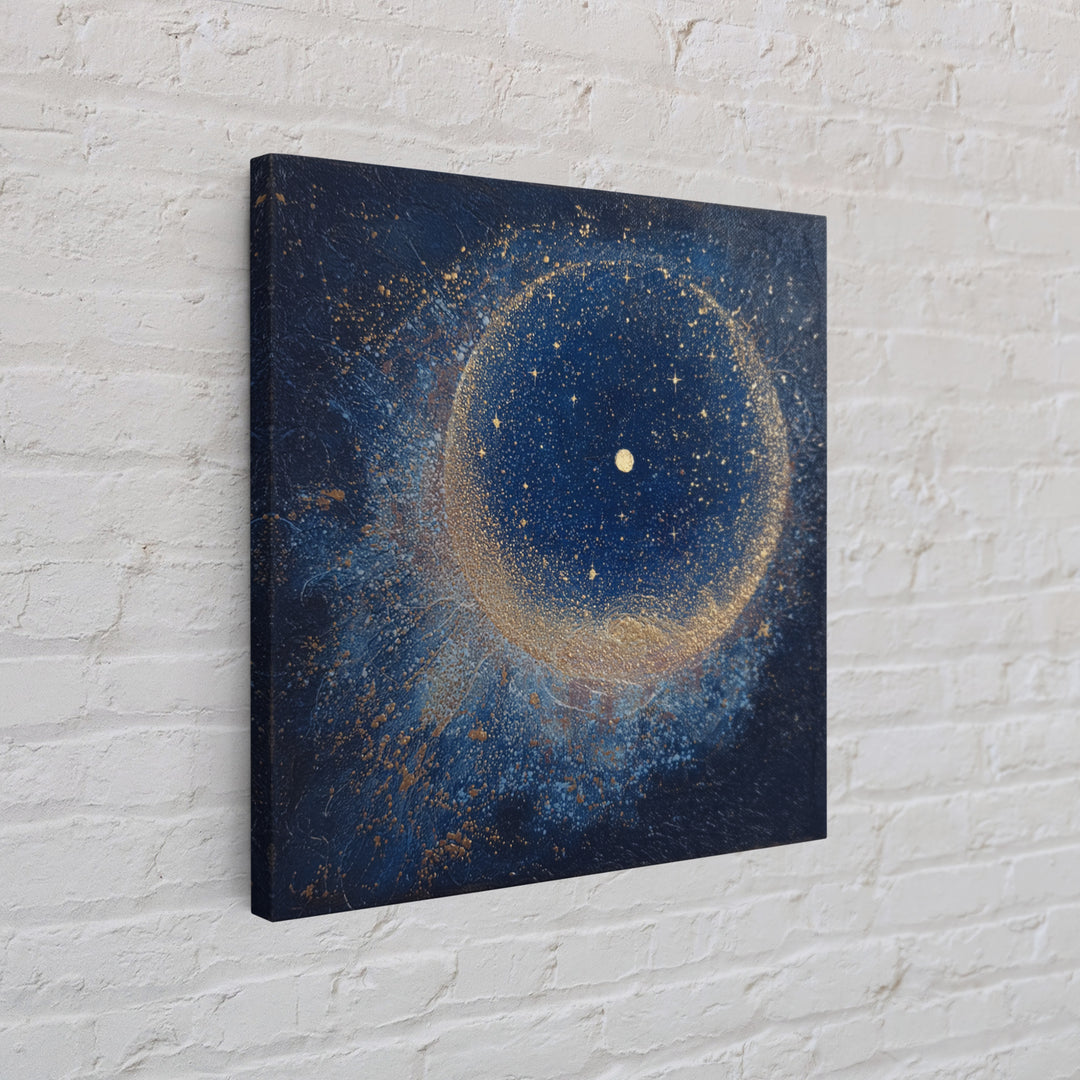 Subtle Celestial Scene Framed Canvas Print, Above Bed Art, Above Bed Decor, Bedroom Decor, Oil Painting, Serenity, ABA-1x1-37