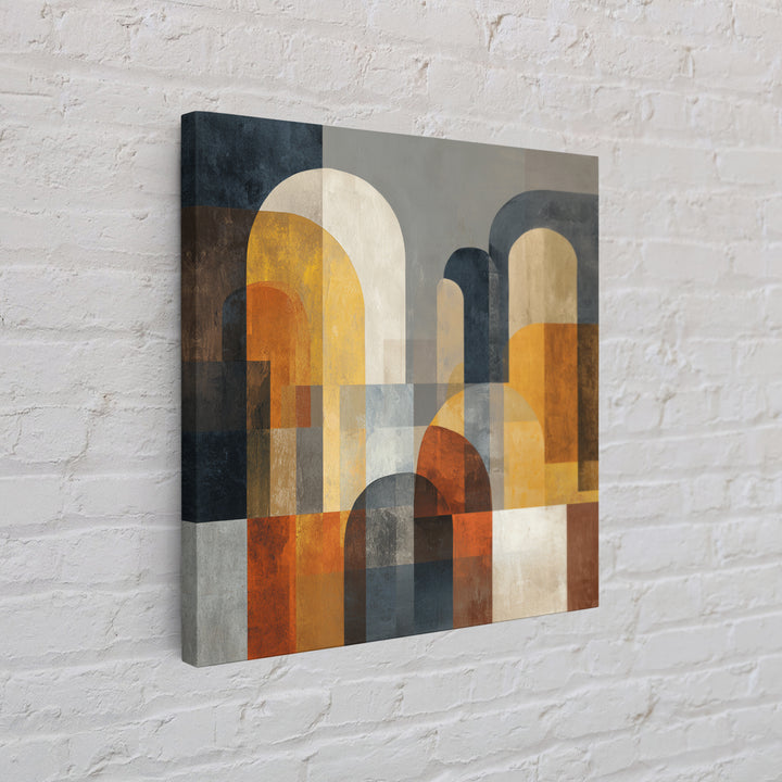 Neutral Abstract Arches Canvas Print, Above Bed Art, Wall Decor, Bedroom Decor, Abstract Art, Serenity, Apartment Decor, ABA-1x1-4