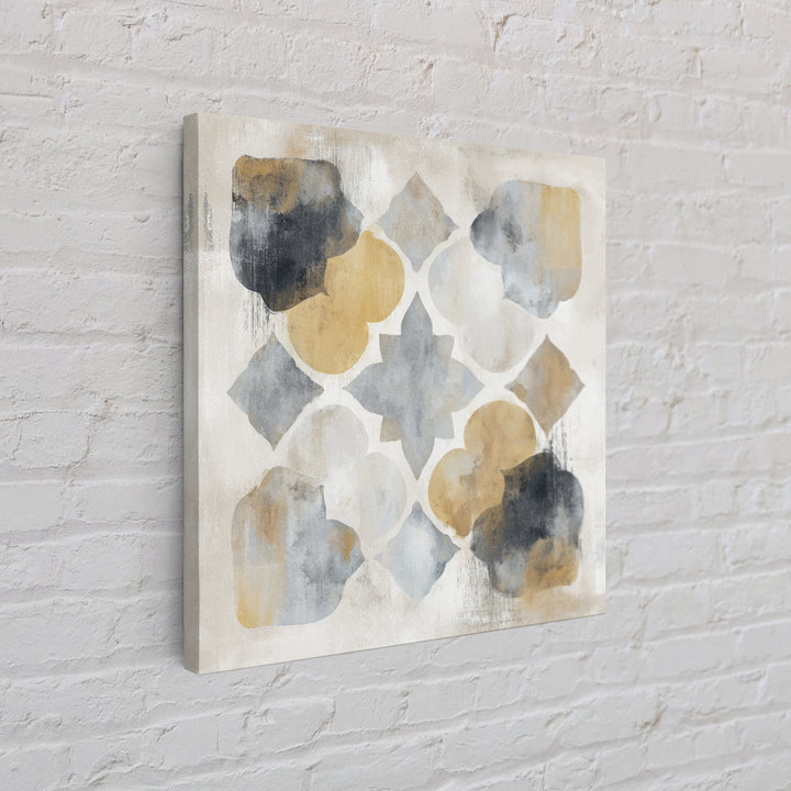 Japandi Ink Shapes Framed Canvas Print, Above Bed Art, Boho Wall Decor, Bedroom Decor, Fine Art, Serenity, Fine Art Print, ABA-1x1-42