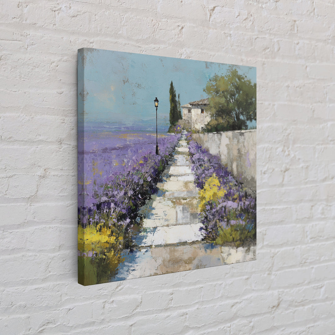 Oversized Lavender Field Framed Canvas Print, Above Bed Art, Home Decor, Bedroom Decor, Fine Art, Serenity, Contemporary Art, ABA-1x1-67