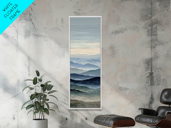 Soft Alpine Horizon Canvas Print, Above Bed Art, Statement Artwork, Bedroom Decor, Fine Art, Serenity, Printable Wall Art, ABA-1x3-12