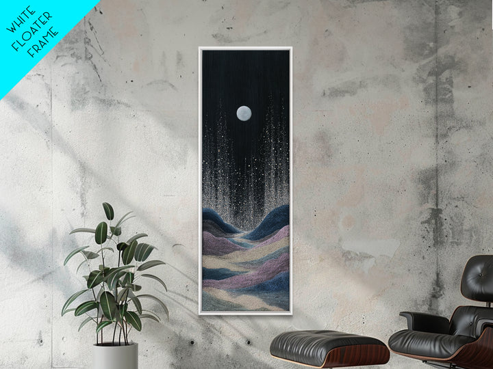 Subtle Celestial Scene Canvas Print, Above Bed Art, Digital Art, Bedroom Decor, Fine Art, Serenity, Living Room Decor, ABA-1x3-25