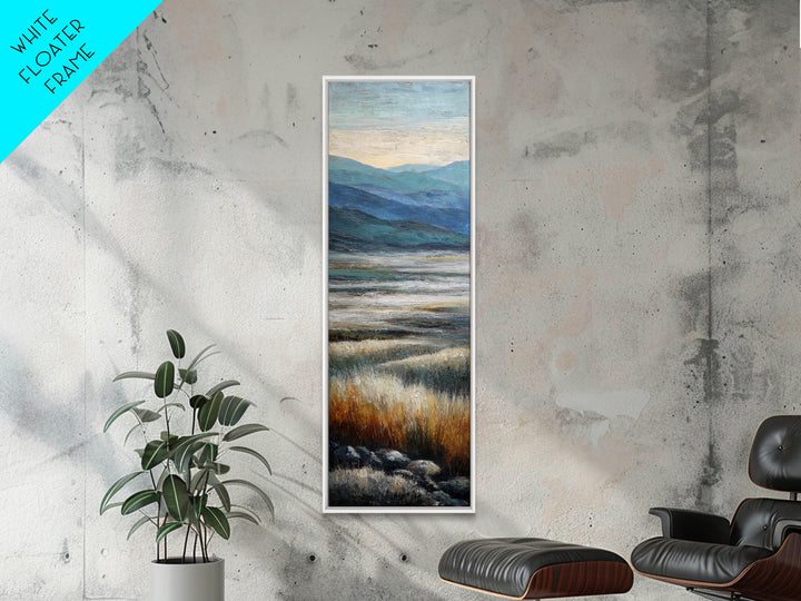 Soft Romantic Landscape Canvas Print, Above Bed Art, Bedroom Wall Art, Bedroom Decor, Fine Art, Serenity, Textured Painting, ABA-1x3-5