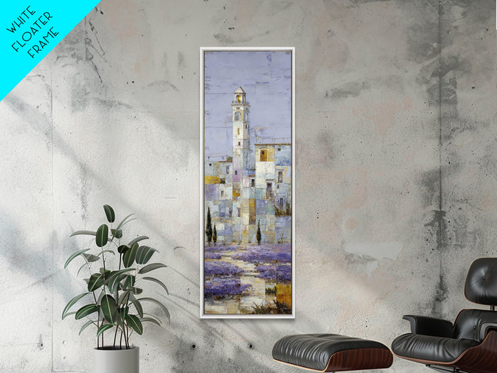Oversized Lavender Field Canvas Print, Above Bed Art, Bedroom Decor, Oil Painting, Serenity, Boho Decor, Western Decor, ABA-1x3-55