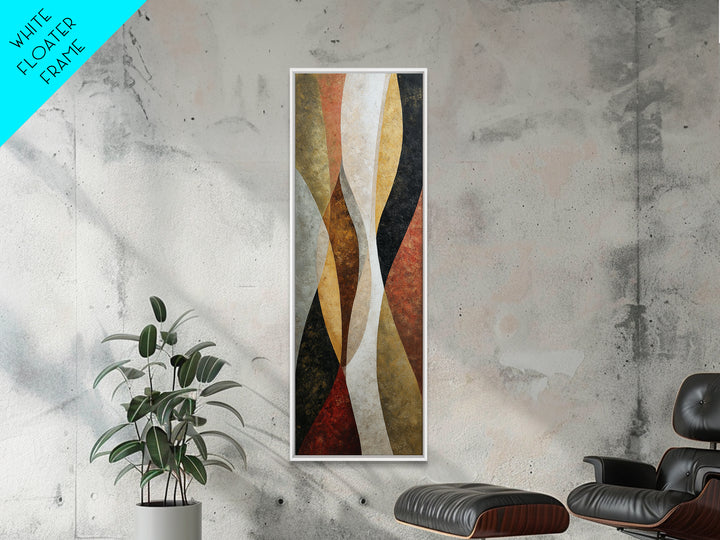 Abstract Sunrise Geometry Canvas Print, Above Bed Art, Large Wall Art, Bedroom Decor, Fine Art, Serenity, Japanese Wall Art, ABA-1x3-56
