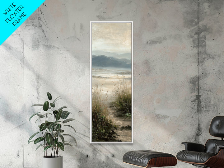 Panoramic Misty Mountain Landscape Canvas Print, Above Bed Art, Digital Prints, Bedroom Decor, Serenity, Printable Art, ABA-1x3-85