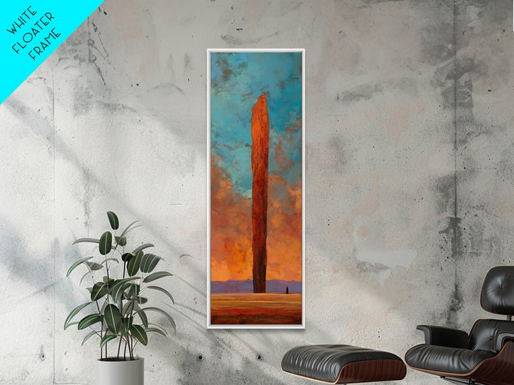 Dreamy Desert Sunset Framed Canvas Print, Above Bed Art, Living Room Wall Art, Bedroom Decor, Fine Art, Serenity, Luxury Decor, ABA-1x3-91