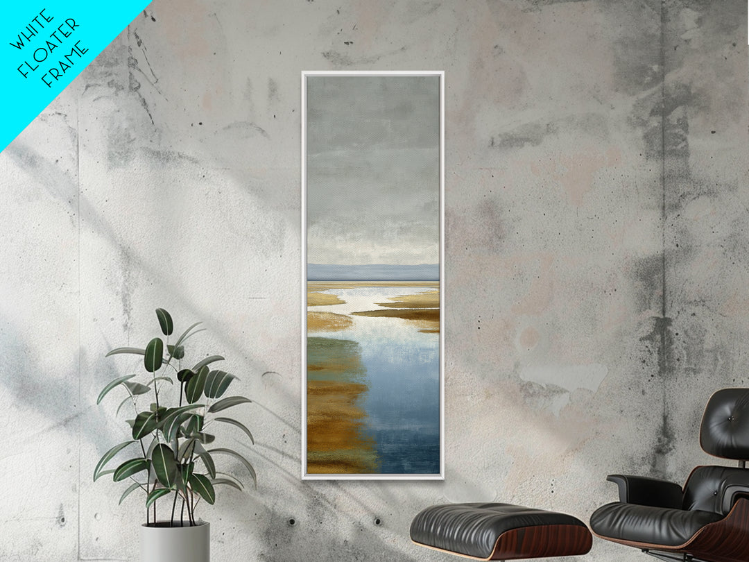 Calming Lake Reflection Canvas Print, Above Bed Art, Photography Prints, Bedroom Decor, Oil Painting, Serenity, Art Print, ABA-1x3-95