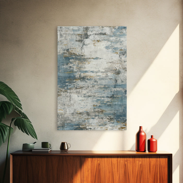 Japandi Ink Shapes Framed Canvas Print, Above Bed Art, Statement Artwork, Bedroom Decor, Fine Art, Serenity, Printable Wall Art, ABA-2x3-2