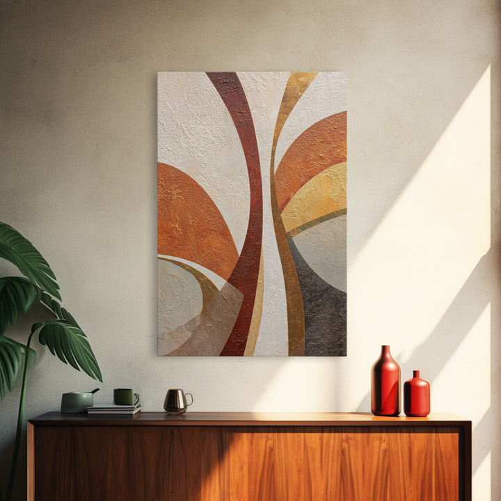 Abstract Sunrise Geometry Framed Canvas Print, Above Bed Art, Apartment Decor, Bedroom Decor, Serenity, Photography Prints, ABA-2x3-28
