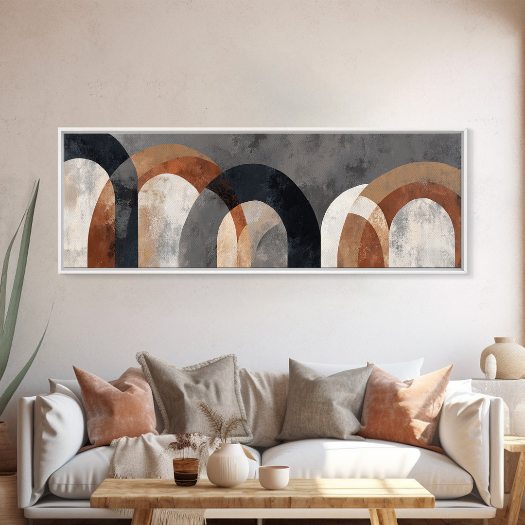Neutral Abstract Arches Canvas Print, Above Bed Art, Photography Prints, Bedroom Decor, Fine Art, Serenity, Art Print, ABA-3x1-20