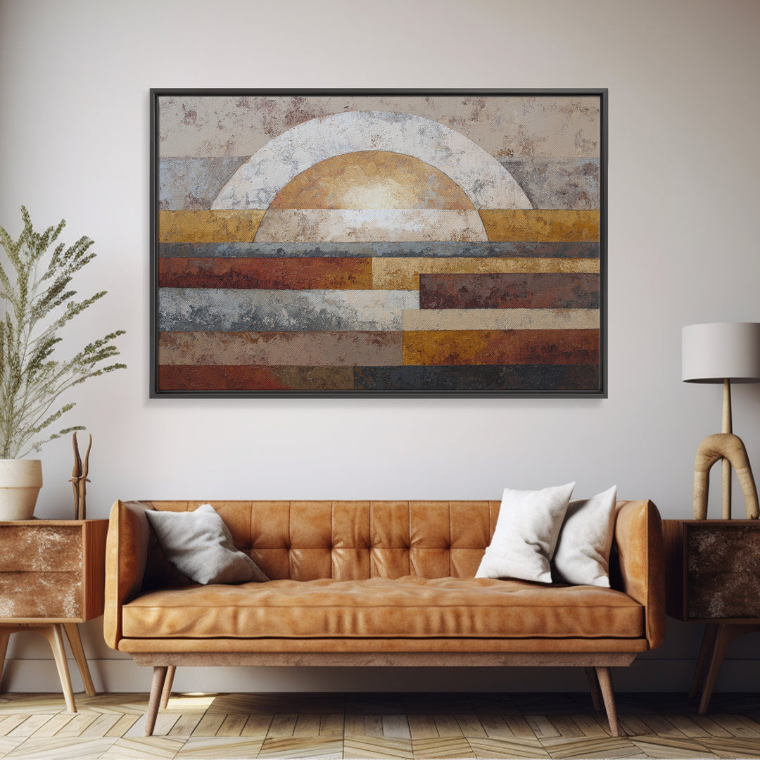 Neutral Abstract Arches Canvas Print, Above Bed Art, Boho Wall Art, Bedroom Decor, Fine Art, Serenity, Above Bed Decor, ABA-3x2-32