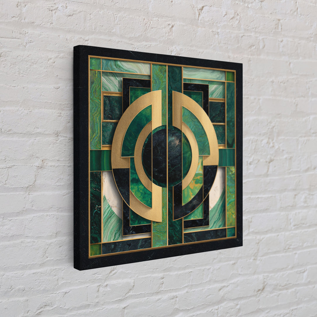 Deco Doorway Study Canvas Print, Art Deco Art, Art Deco, Living Room Decor, Oil Painting, Glamour, Art Deco Wallpaper, ADA-1x1-15