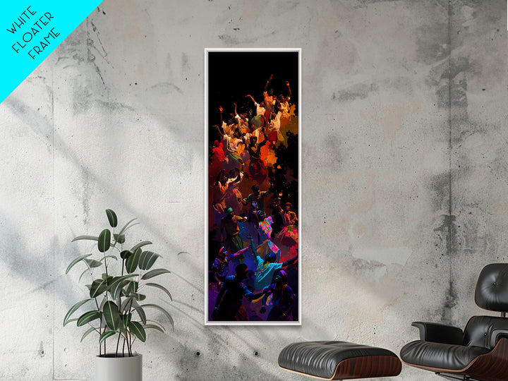 Joyful African Celebration Dance Wall Art, Colorful Afrocentric Canvas, Black Culture Art Print, Vibrant Home Decor Gift