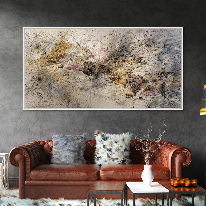 Gold And Blush Abstract Energy Wall Art, African Art Abstract, Modern Canvas Art, Textured Art Print, Elegant Home Decor