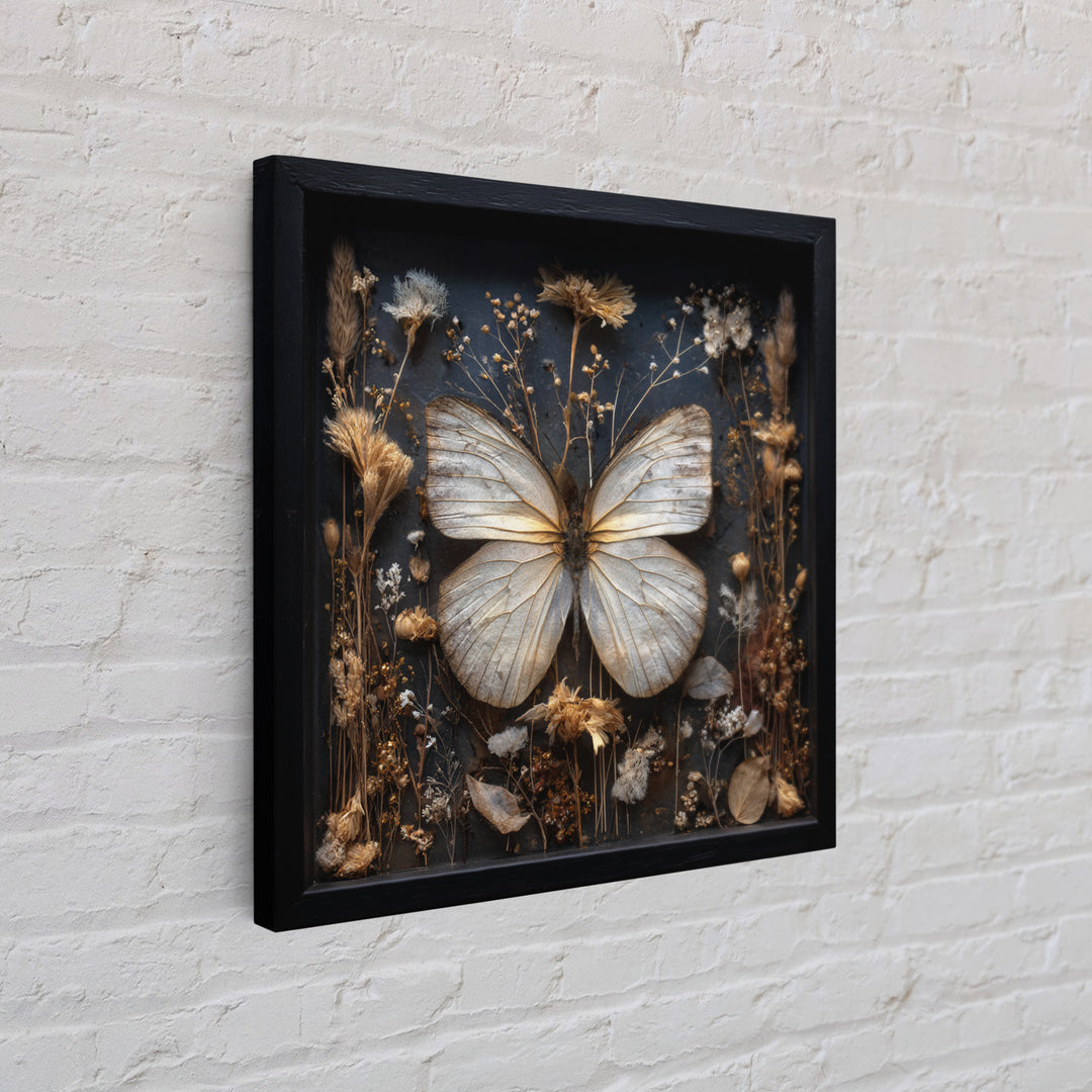 Butterfly Specimen Composition Canvas Print, Animal Art, Printable Wall Art, Living Room Decor, Creature, Boho Wall Art, ANI-1x1-23