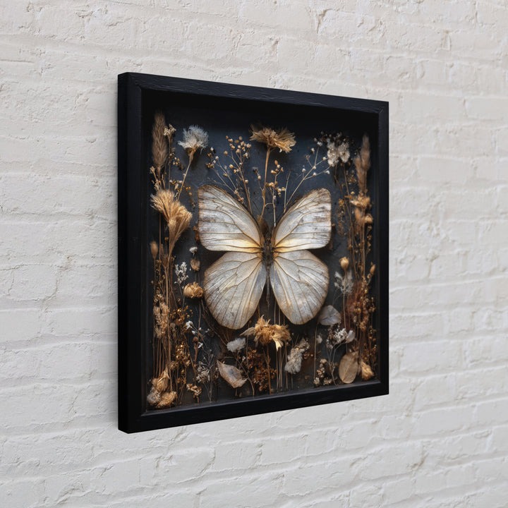 Butterfly Specimen Composition Canvas Print, Animal Art, Printable Wall Art, Living Room Decor, Creature, Boho Wall Art, ANI-1x1-23