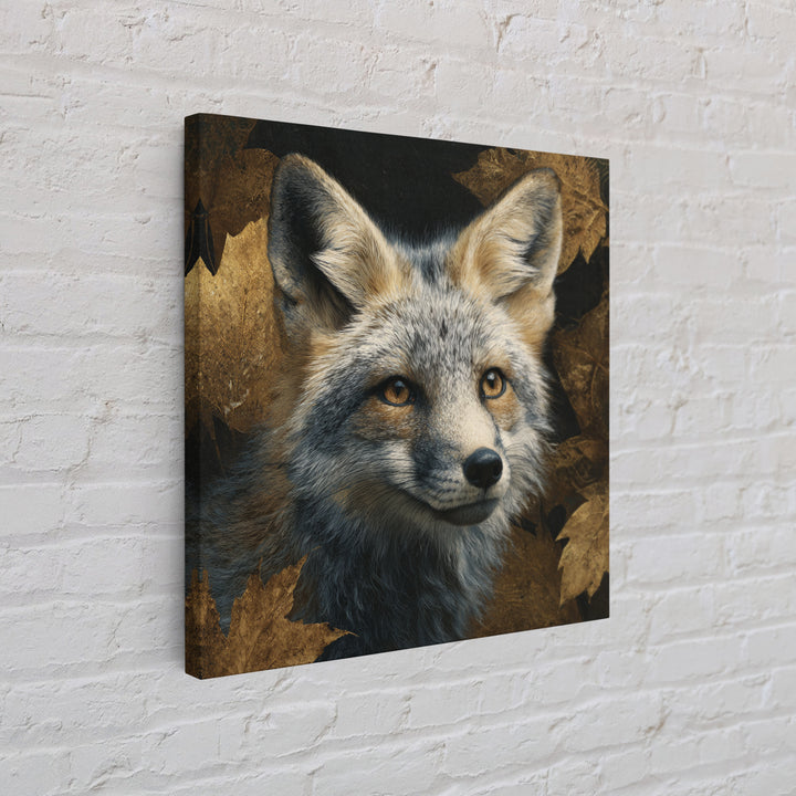 Dignified Fox Portrait Canvas Print, Animal Art, Modern Decor, Living Room Decor, Oil Painting, Creature, Home Decor, ANI-1x1-49