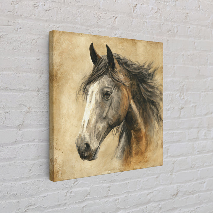 Majestic Horse Head Canvas Print, Animal Art, Modern Decor, Living Room Decor, Fine Art, Creature, Home Decor, Wall Decor, ANI-1x1-75