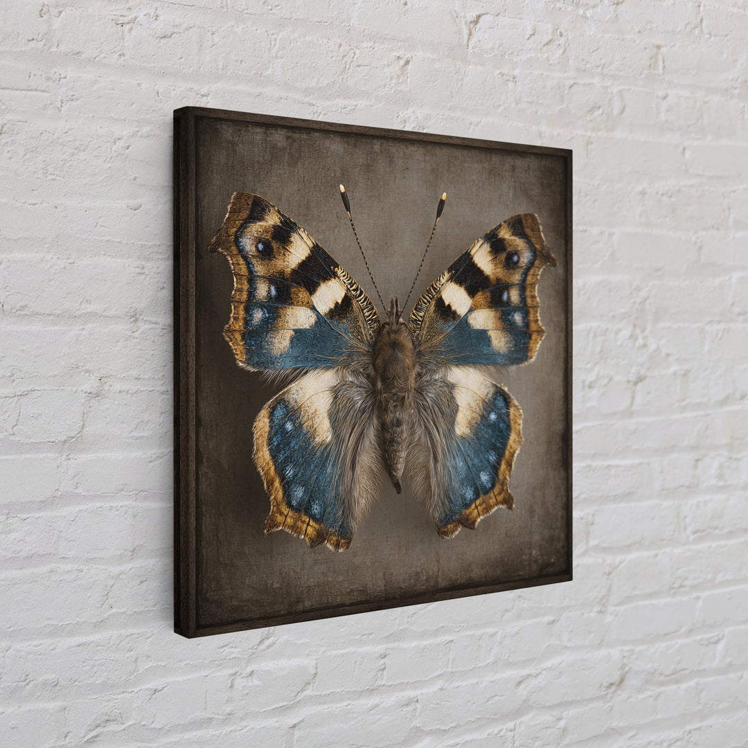 Butterfly Specimen Composition Canvas Print, Animal Art, Neutral Decor, Living Room Decor, Fine Art, Creature, Wall Art, ANI-1x1-95