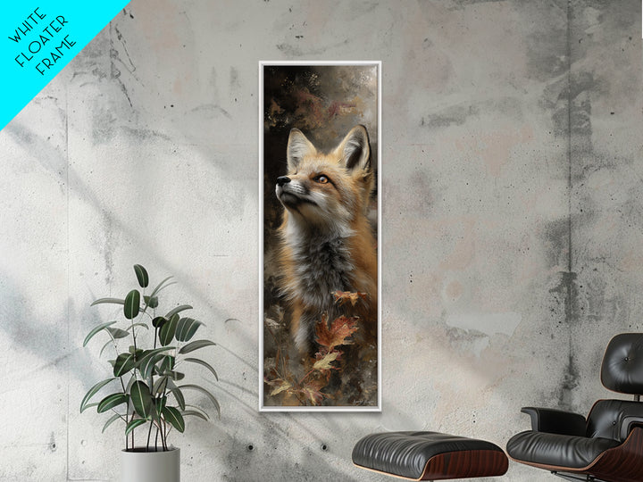 Dignified Fox Portrait Canvas Print, Animal Art, Statement Artwork, Living Room Decor, Fine Art, Creature, Wall Decor, ANI-1x3-13