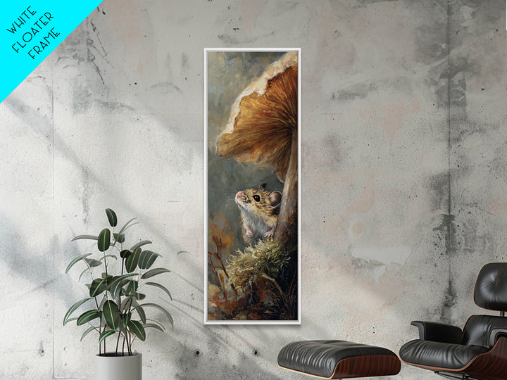Tiny Field Mouse Canvas Print, Animal Art, Boho Wall Art, Living Room Decor, Fine Art, Creature, Statement Artwork, Boho Decor, ANI-1x3-22