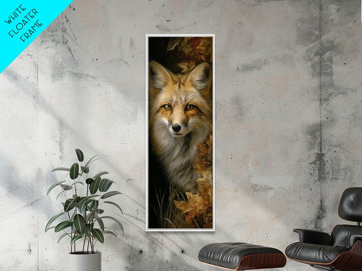Dignified Fox Portrait Canvas Print, Animal Art, Statement Artwork, Living Room Decor, Fine Art, Creature, Wall Decor, ANI-1x3-37