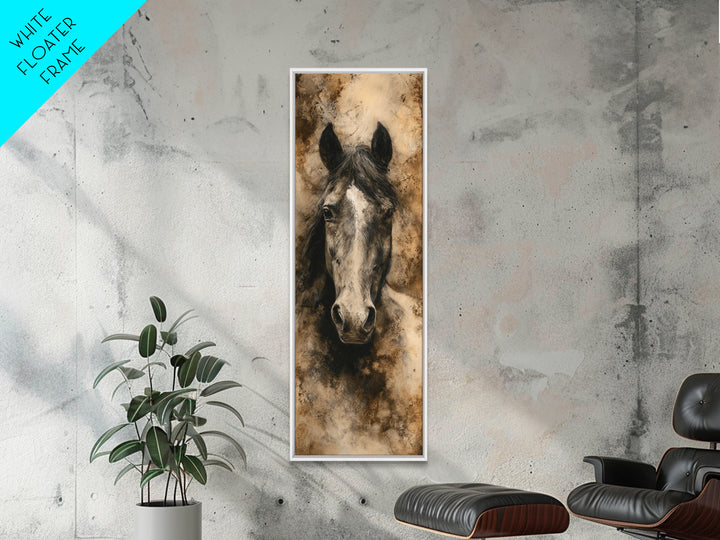 Majestic Horse Head Canvas Print, Animal Art, Digital Art, Living Room Decor, Fine Art, Creature, Farmhouse Decor, Nursery, ANI-1x3-39