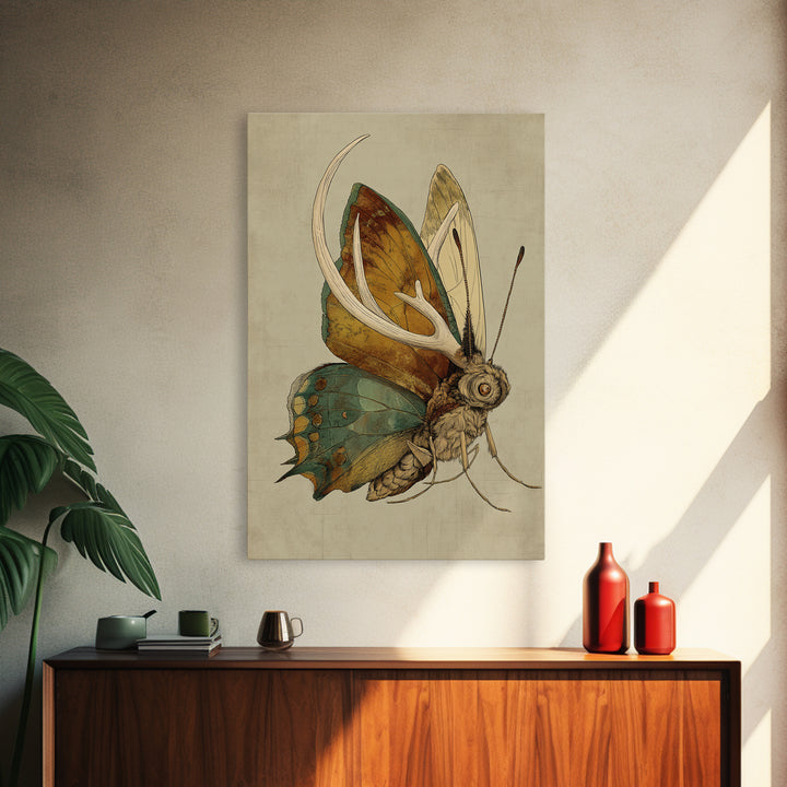 Butterfly Specimen Composition Canvas Print, Animal Art, Statement Artwork, Living Room Decor, Fine Art, Creature, Wall Decor, ANI-2x3-31
