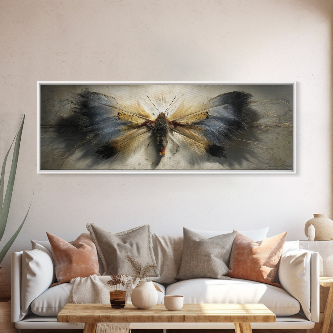 Butterfly Specimen Composition Canvas Print, Animal Art, Fine Art Print, Living Room Decor, Fine Art, Creature, Wall Decor, ANI-3x1-39