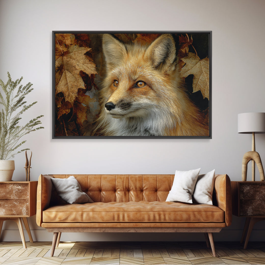 Dignified Fox Portrait Canvas Print, Animal Art, Nursery Art, Living Room Decor, Fine Art, Creature, Luxury Decor, Art Print, ANI-3x2-53