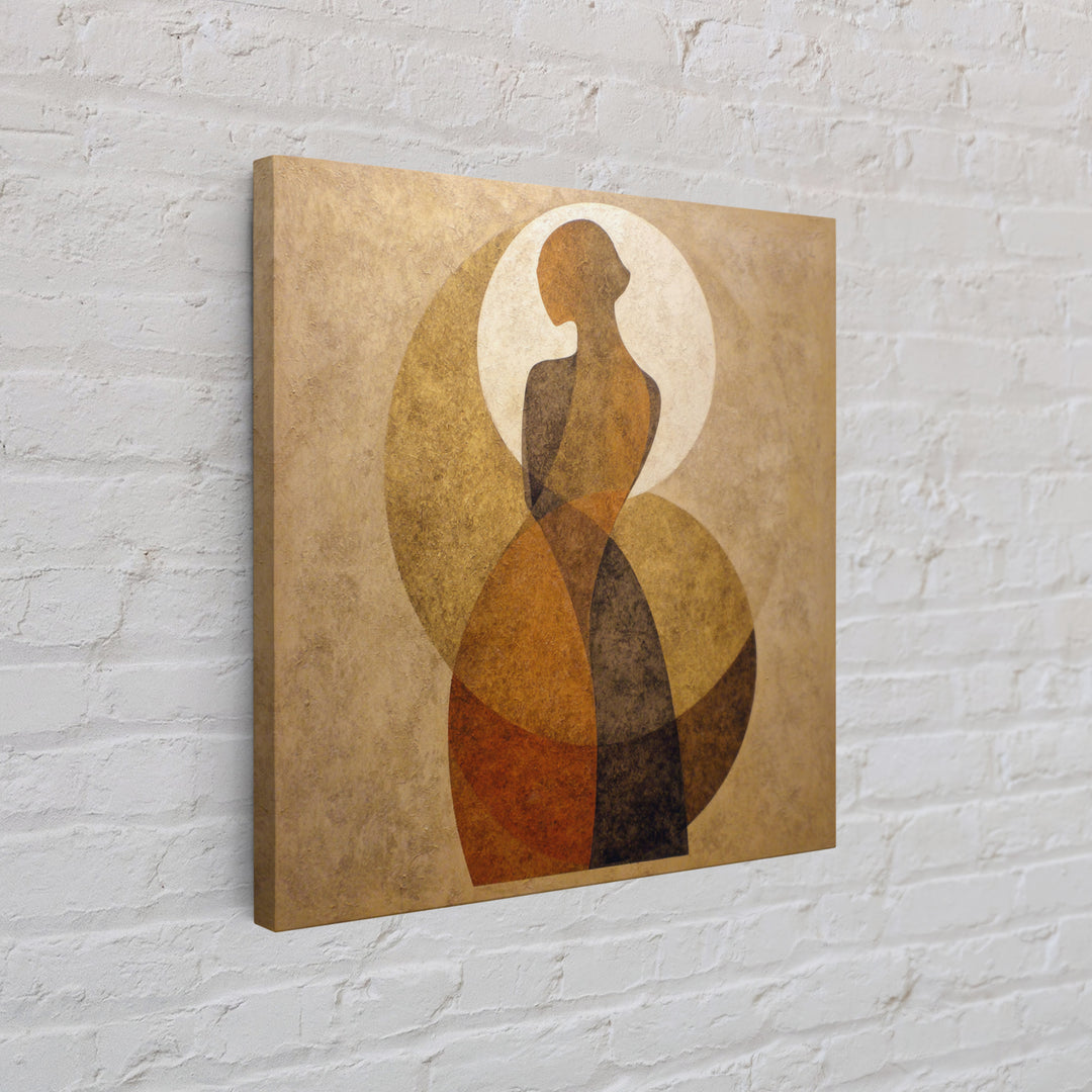 Simple Monochrome Figure Study Framed Canvas Print, Art, Art Print, Living Room Decor, Fine Art, Canvas Wall Art, ART-1x1-12