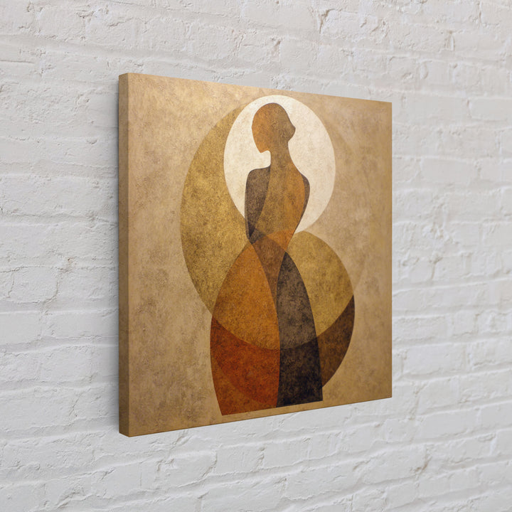 Simple Monochrome Figure Study Framed Canvas Print, Art, Art Print, Living Room Decor, Fine Art, Canvas Wall Art, ART-1x1-12