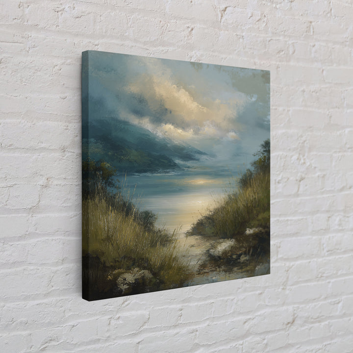 Quiet Mountain Scene Canvas Print, Art, Textured Wall Art, Living Room Decor, Fine Art, Gallery Decor, Wall Decor, ART-1x1-17