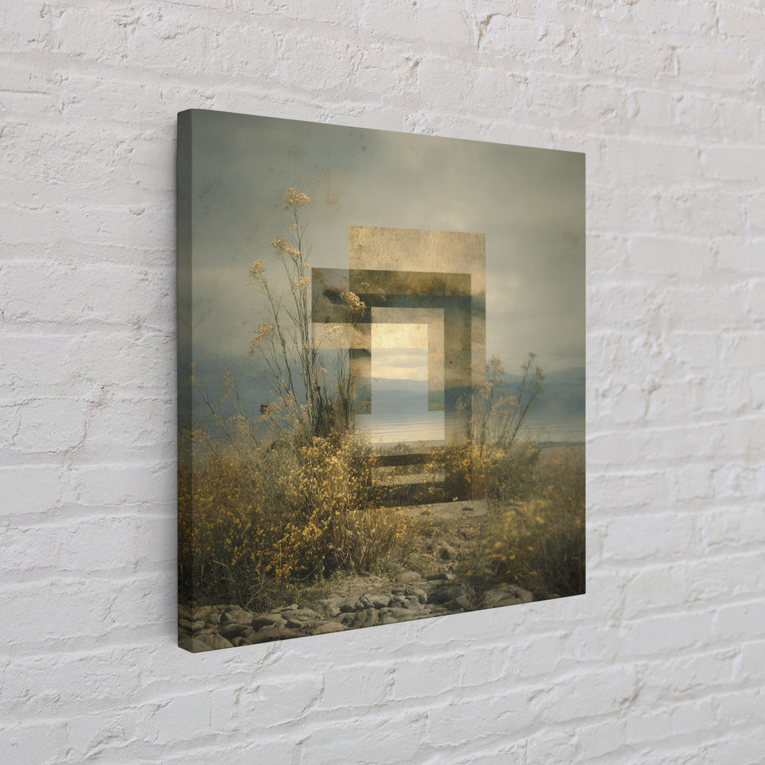 Surreal Dream Landscape Canvas Print, Art, Canvas Wall Art, Living Room Decor, Fine Art, Boho Wall Art, Pink Wall Art, ART-1x1-35