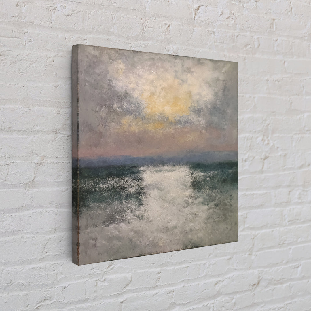 Modern Sculptural Shapes Rendered as Painted Forms Framed Canvas Print, Art, Canvas Wall Art, Living Room Decor, Abstract Art, ART-1x1-6