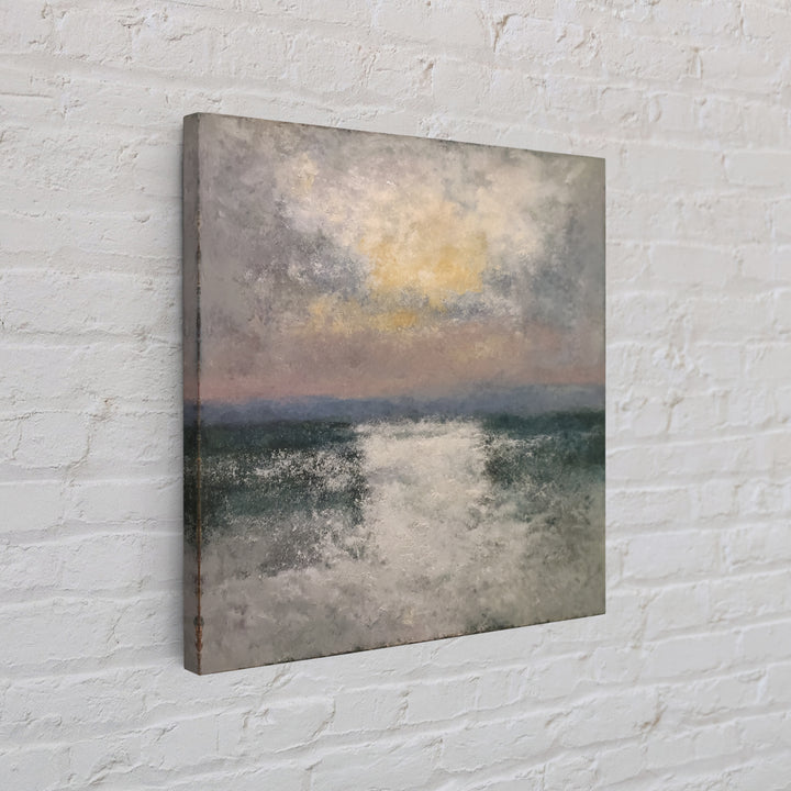Modern Sculptural Shapes Rendered as Painted Forms Framed Canvas Print, Art, Canvas Wall Art, Living Room Decor, Abstract Art, ART-1x1-6