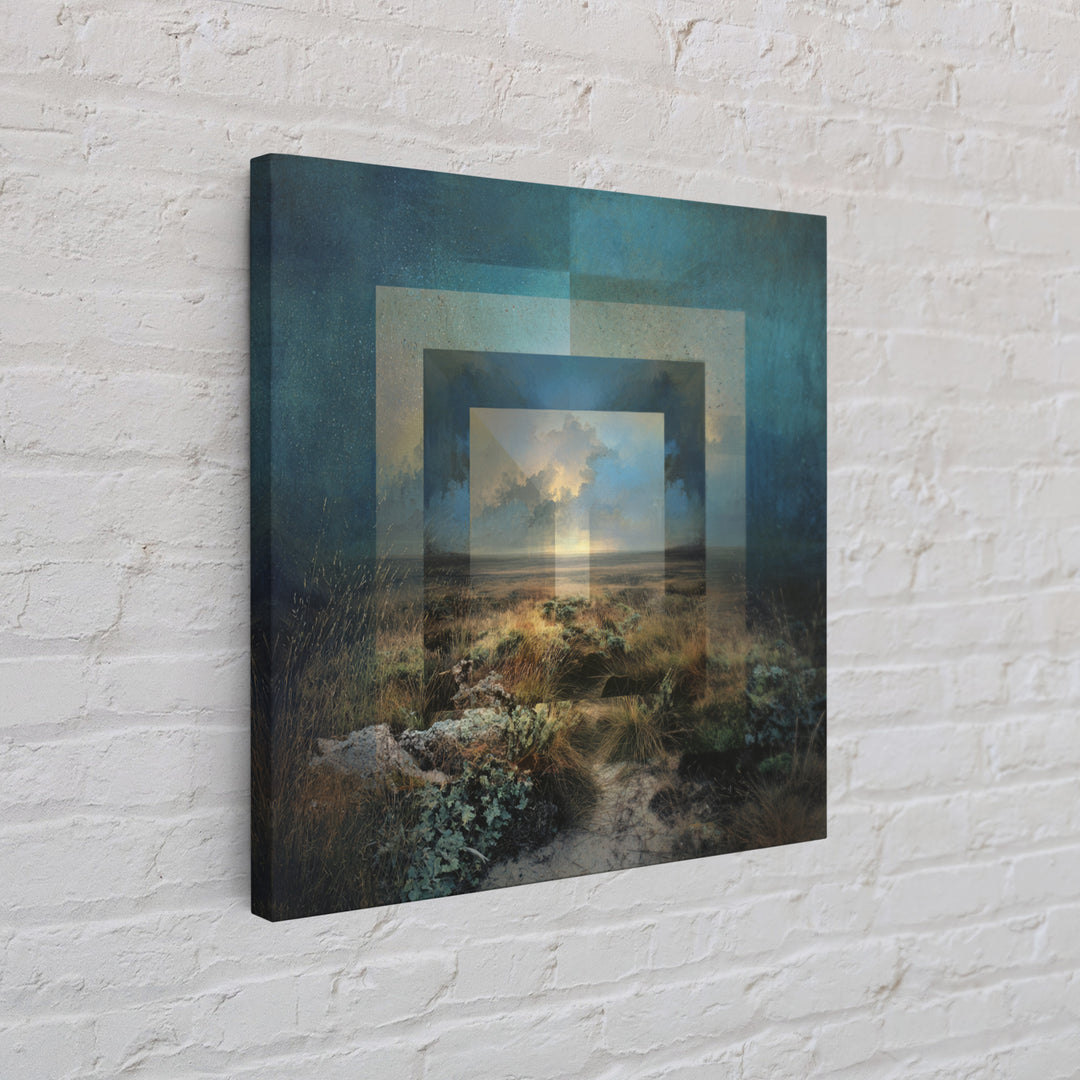 Surreal Dream Landscape Framed Canvas Print, Art, Wall Decor, Living Room Decor, Oil Painting, Wall Art, Art Prints, ART-1x1-83