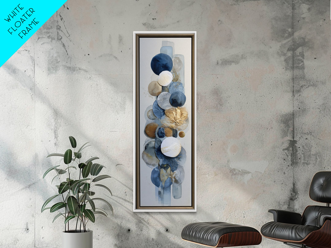 Modern Sculptural Shapes Rendered as Painted Forms Canvas Print, Art, Wood Wall Art, Living Room Decor, Fine Art, ART-1x3-18