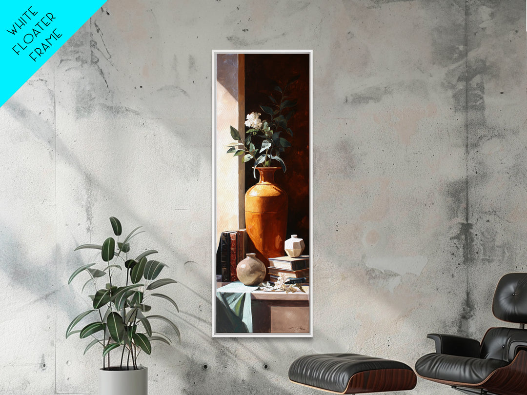 Sunlit Interior Still Life Canvas Print, Art, Ai Art, Living Room Decor, Fine Art, Home Decor, Gallery Decor, ART-1x3-26