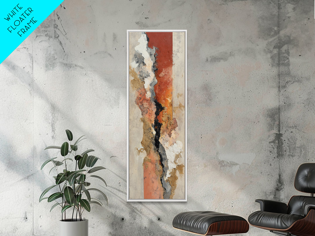 Contemporary Abstract with Layered Pigments and Energetic Canvas Print, Art, Framed Art, Living Room Decor, Fine Art, ART-1x3-38