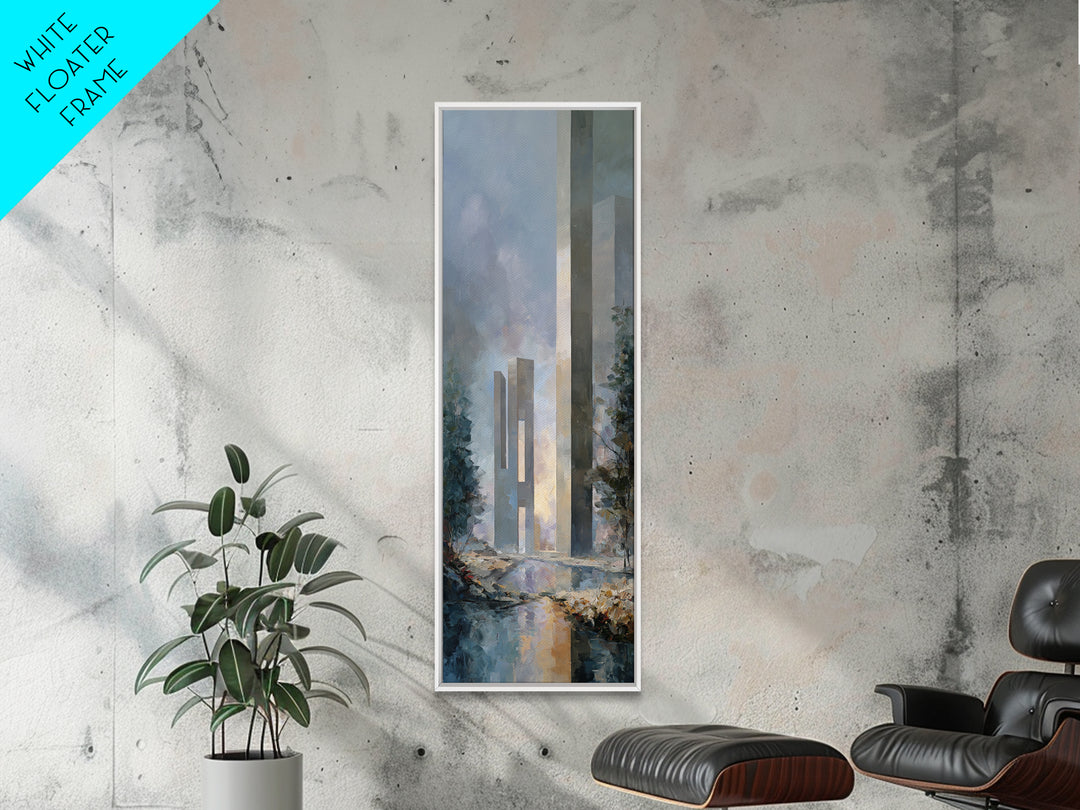 Surreal Dream Landscape Framed Canvas Print, Art, Minimalist Decor, Living Room Decor, Fine Art, Large Wall Art, ART-1x3-47