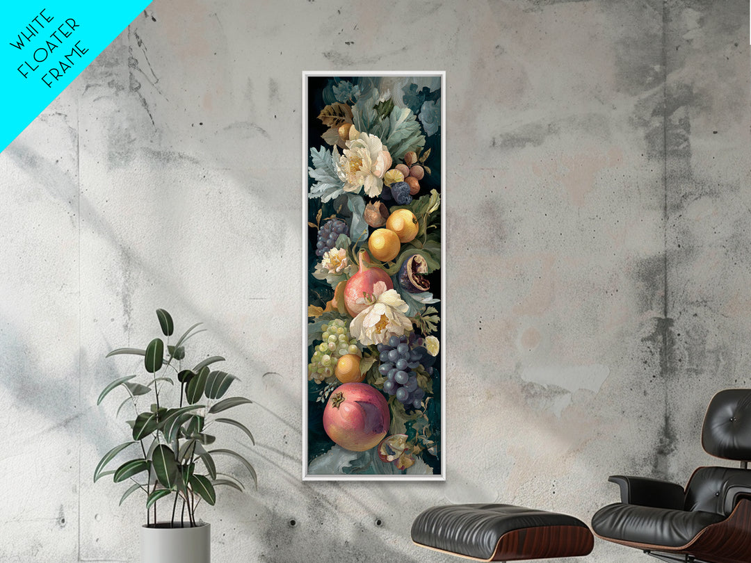 Bold Pop Fruit Composition Framed Canvas Print, Art, Boho Decor, Living Room Decor, Fine Art, Printable Wall Art, ART-1x3-52